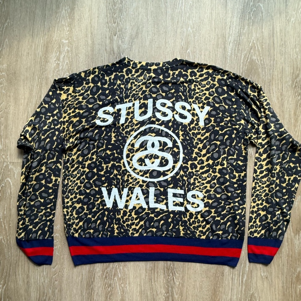 Stussy x Wales Bonner Leopard Print Sweater